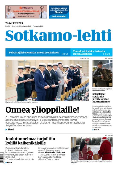 Sotkamo-lehti 9.12.2025