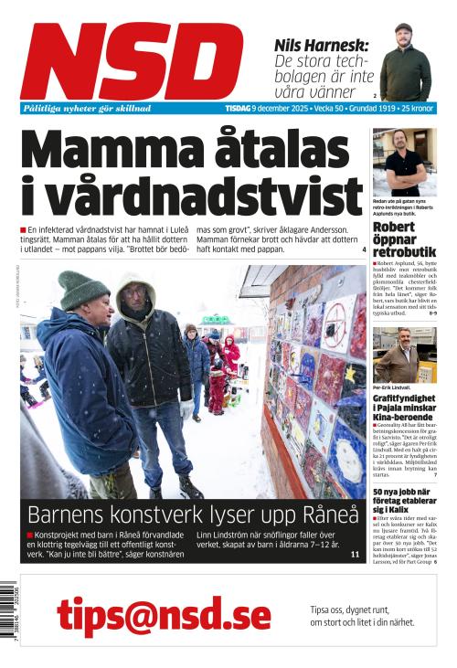 Norrländska Socialdemokraten 9.12.2025