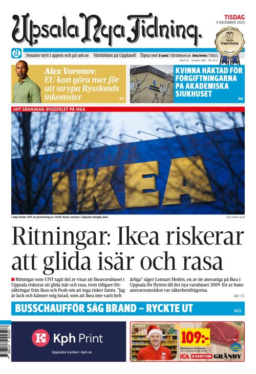 Upsala Nya Tidning 9.12.2025