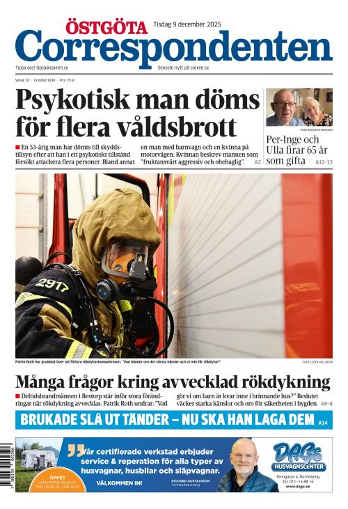 Östgöta Correspondenten 9.12.2025