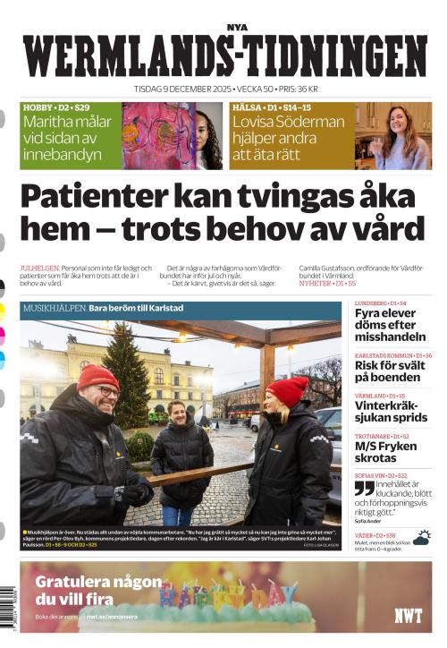 Nya Wermlands-Tidningen 9.12.2025