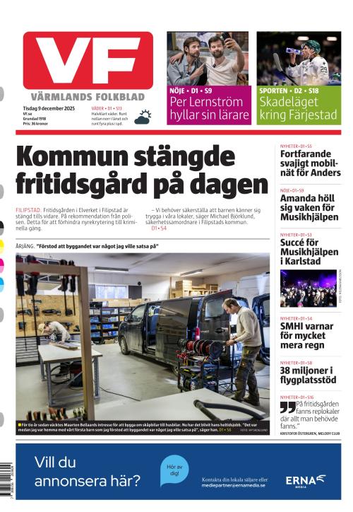 Värmlands Folkblad 9.12.2025