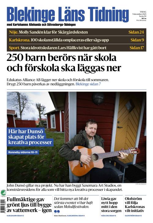 Blekinge Läns Tidning 9.12.2025