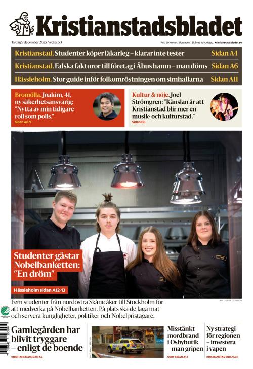 Kristianstadsbladet 9.12.2025