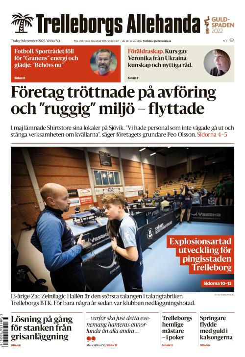 Trelleborgs Allehanda 9.12.2025