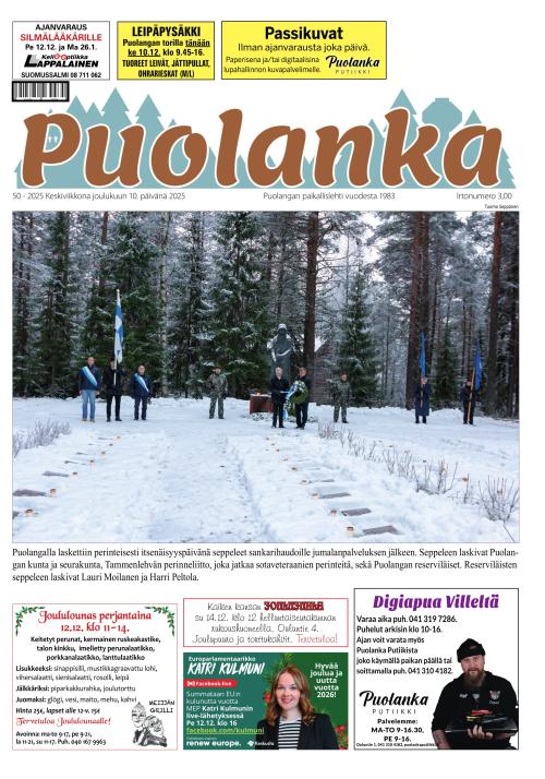 Puolanka-lehti 10.12.2025