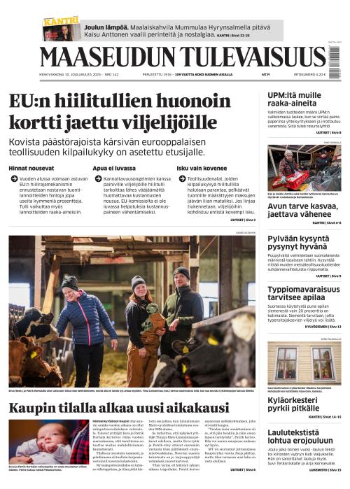 Maaseudun Tulevaisuus 10.12.2025