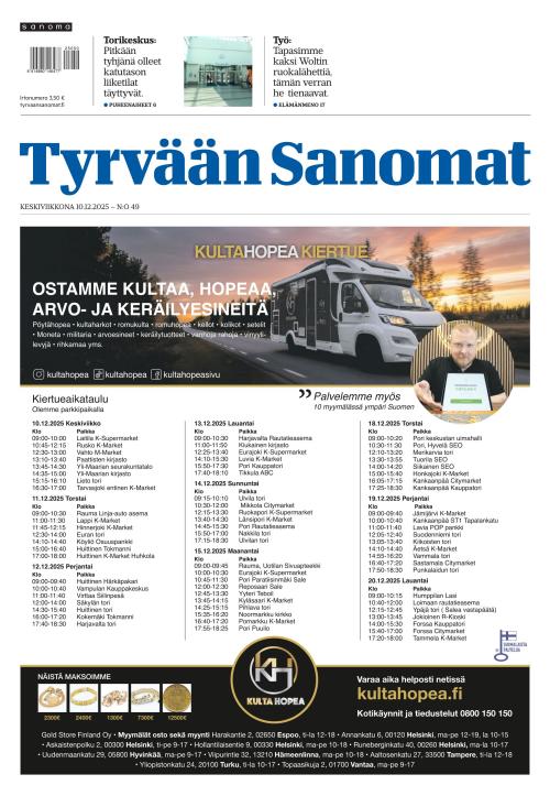 Tyrvään Sanomat 10.12.2025