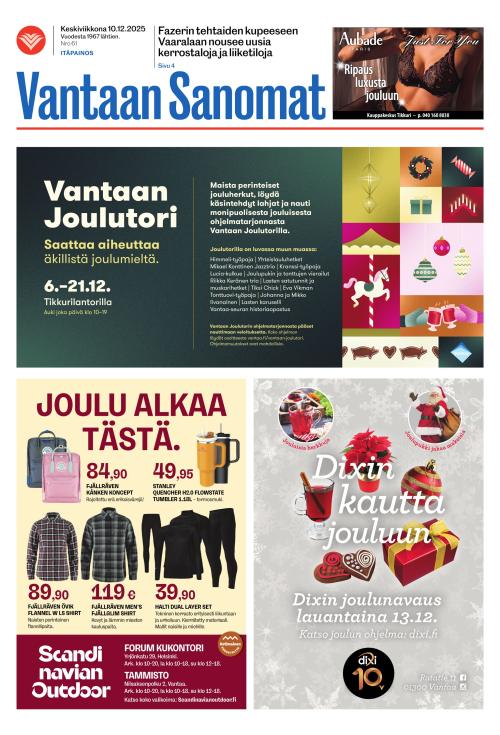 Vantaan Sanomat (Itä) 10.12.2025