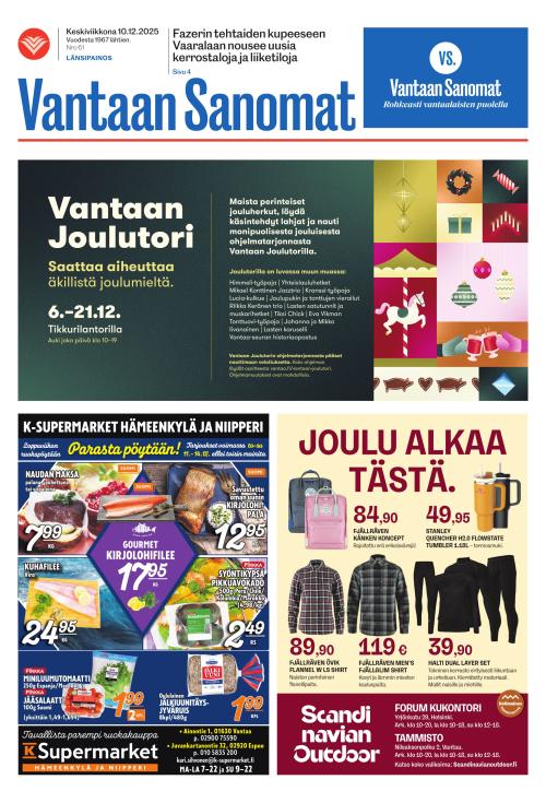 Vantaan Sanomat (Länsi) 10.12.2025