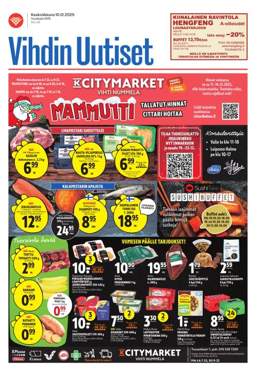 Vihdin uutiset 10.12.2025