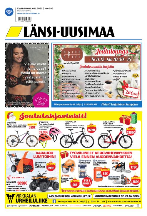 Länsi-Uusimaa 10.12.2025