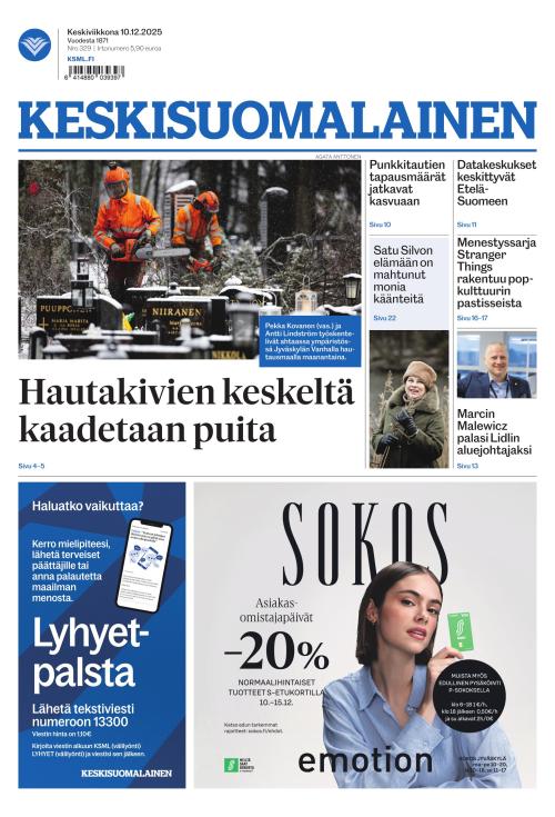 Keskisuomalainen 10.12.2025