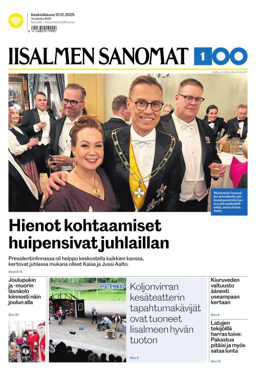 Iisalmen Sanomat 10.12.2025