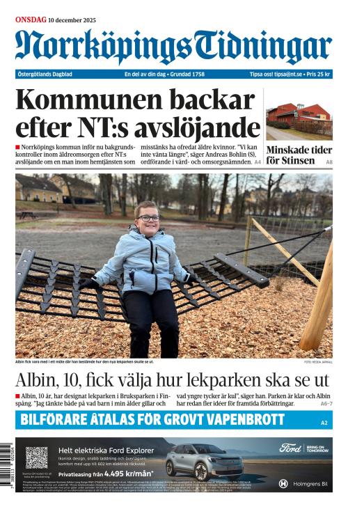 Norrköpings Tidningar 10.12.2025