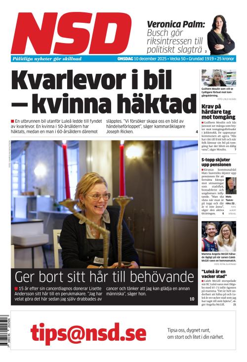 Norrländska Socialdemokraten 10.12.2025