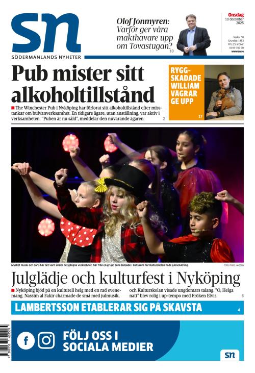 Södermanlands Nyheter 10.12.2025