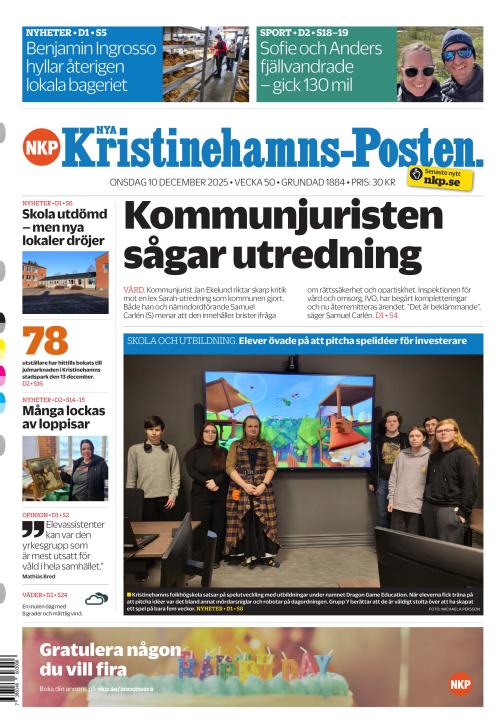 Nya Kristinehamns-Posten 10.12.2025