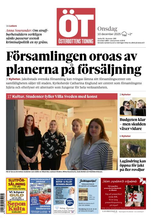 Österbottens Tidning 10.12.2025