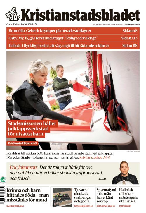 Kristianstadsbladet 10.12.2025