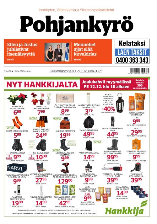 Pohjankyrö-lehti 10.12.2025