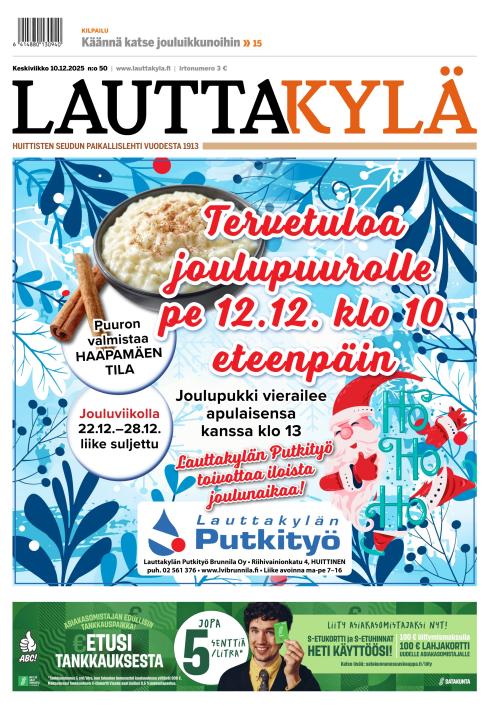 Lauttakylä-lehti 10.12.2025
