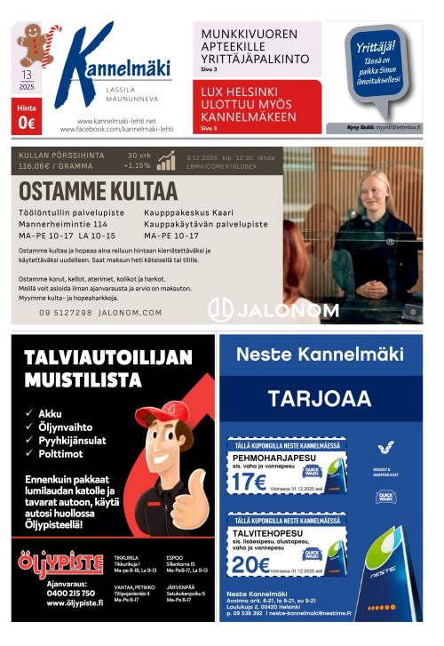 Kannelmäki-lehti 11.12.2025