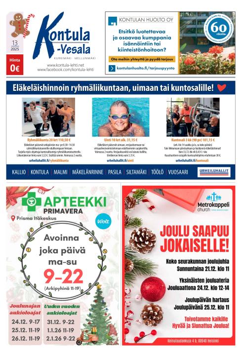 Kontula-Vesala -lehti 11.12.2025