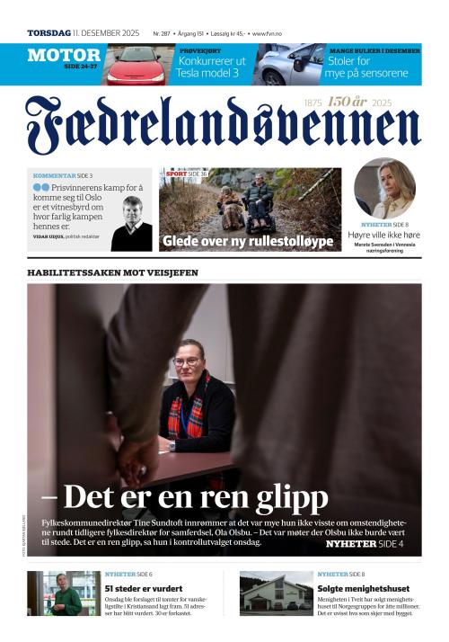 Fædrelandsvennen (NO) 11.12.2025