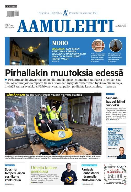 Aamulehti 11.12.2025