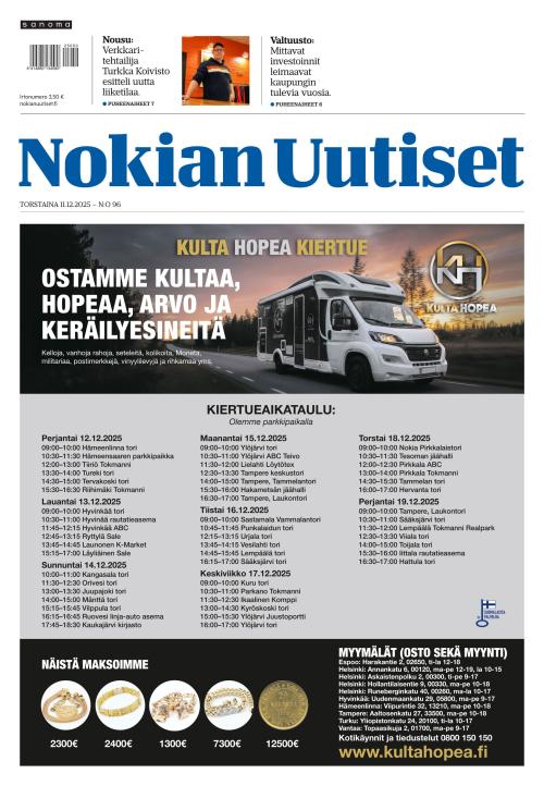 Nokian Uutiset 11.12.2025