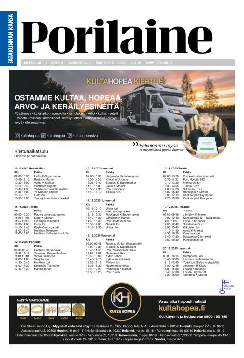 Porilaine 11.12.2025