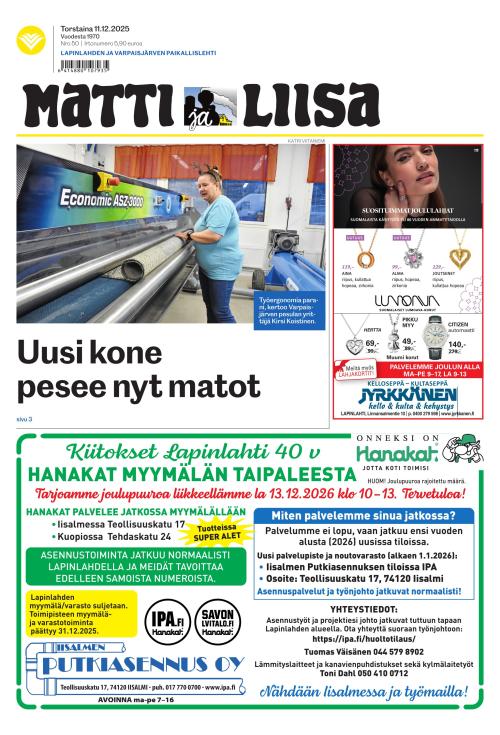 Matti ja Liisa 11.12.2025