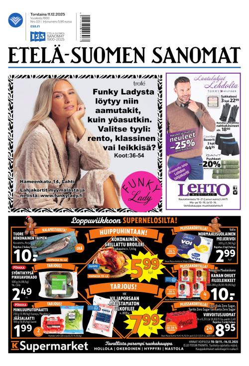 Etelä-Suomen Sanomat 11.12.2025