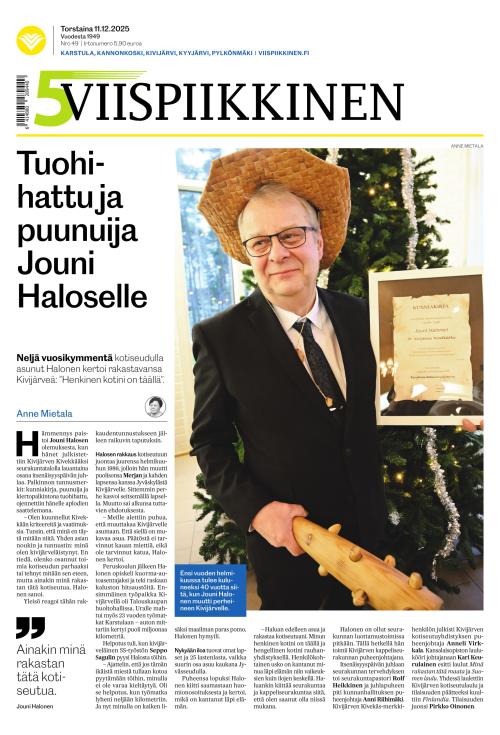 Viispiikkinen 11.12.2025