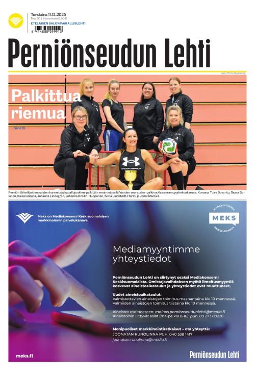 Perniönseudun Lehti 11.12.2025