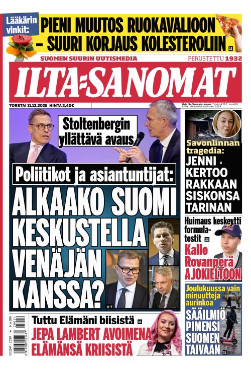Ilta-Sanomat 11.12.2025
