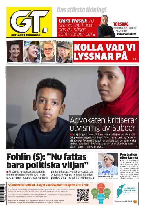 Gotlands Tidningar 11.12.2025