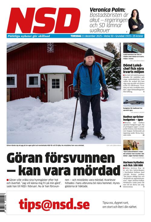 Norrländska Socialdemokraten 11.12.2025
