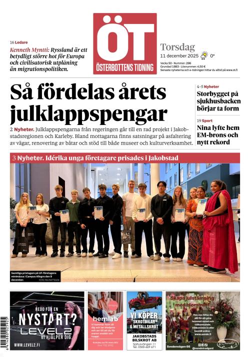 Österbottens Tidning 11.12.2025