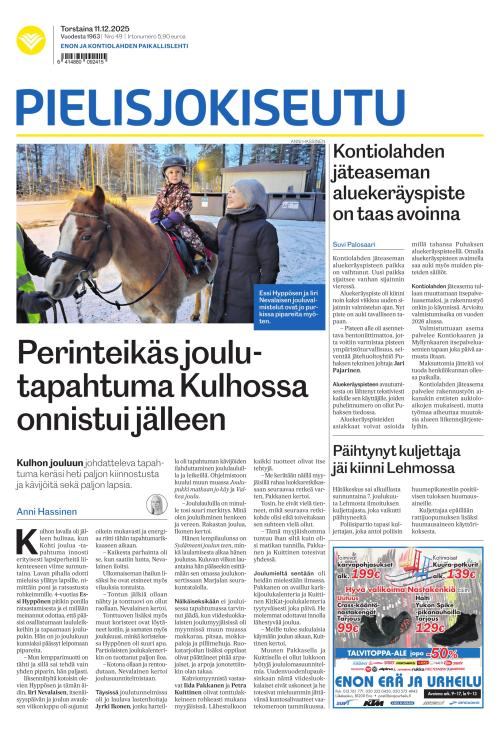 Pielisjokiseutu 11.12.2025