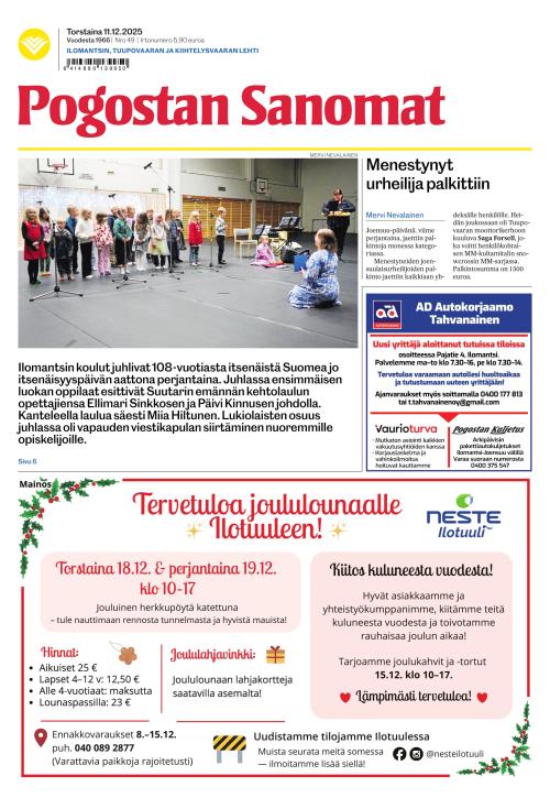Pogostan Sanomat 11.12.2025