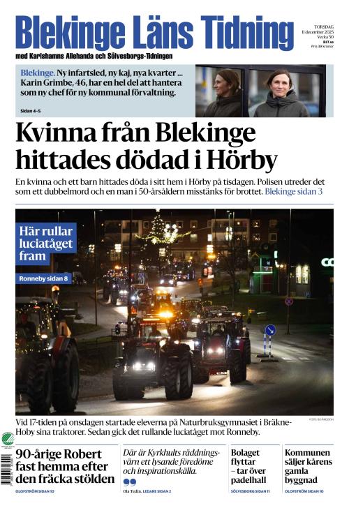 Blekinge Läns Tidning 11.12.2025