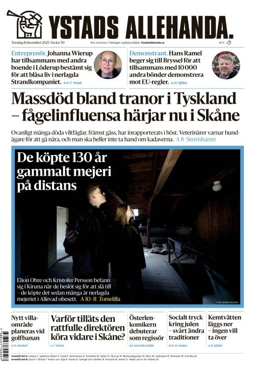 Ystads Allehanda 11.12.2025
