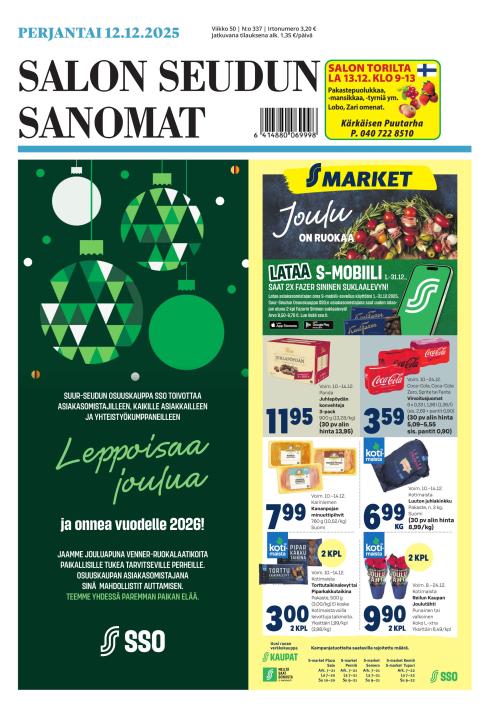 Salon Seudun Sanomat 12.12.2025