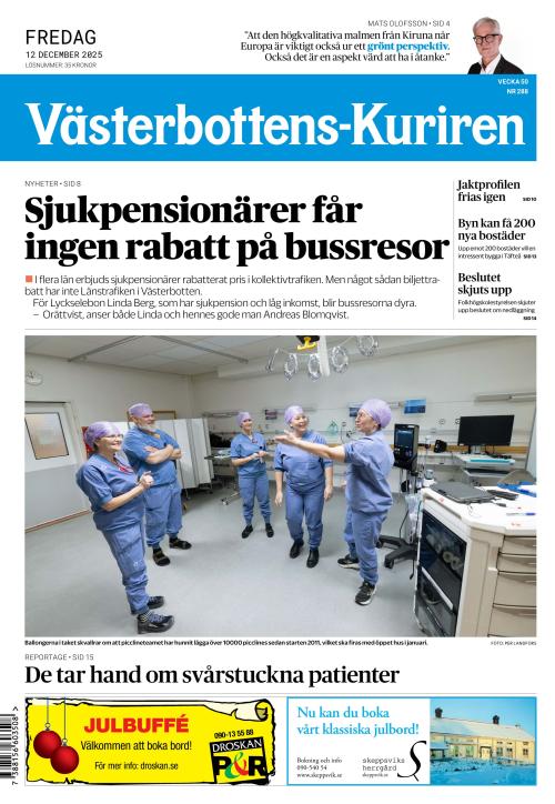 Västerbottens-Kuriren (SE) 12.12.2025