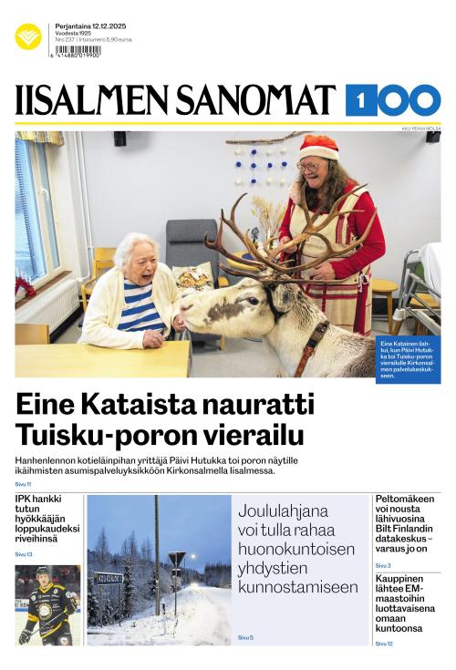 Iisalmen Sanomat 12.12.2025