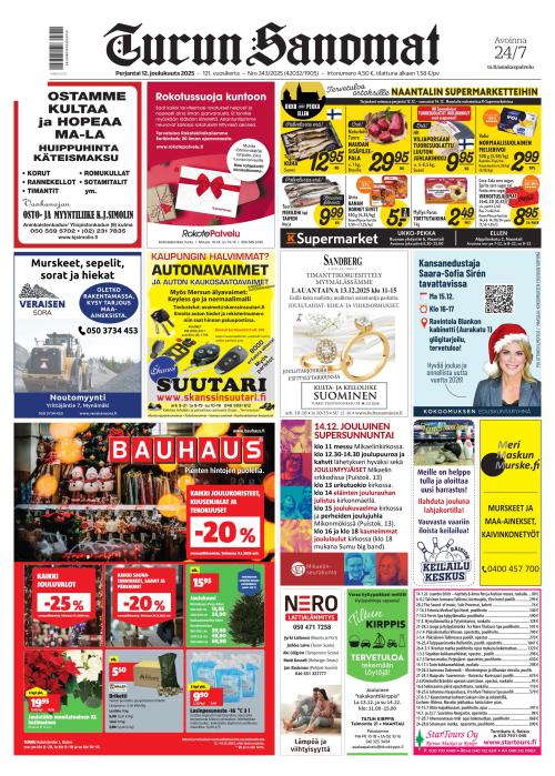 Turun Sanomat 12.12.2025