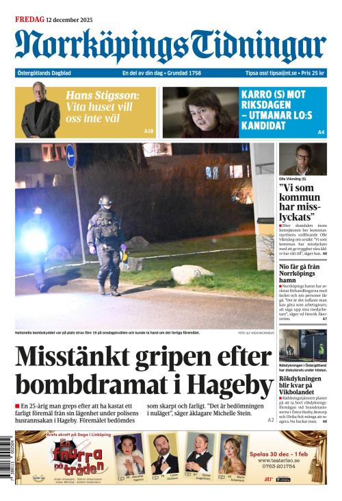 Norrköpings Tidningar 12.12.2025