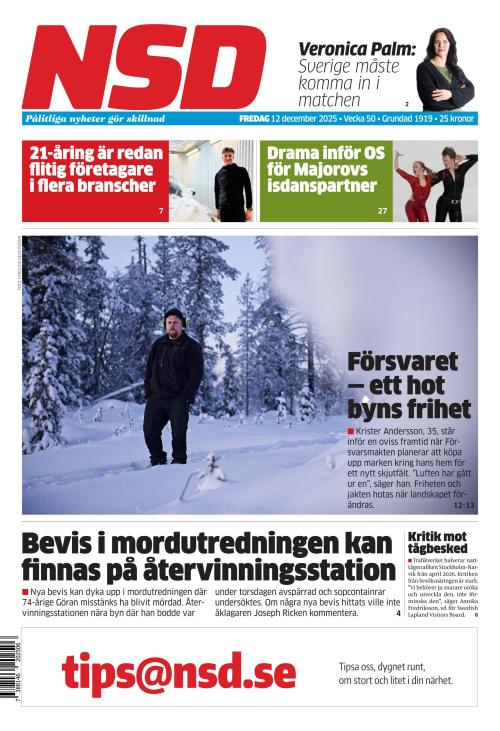 Norrländska Socialdemokraten 12.12.2025